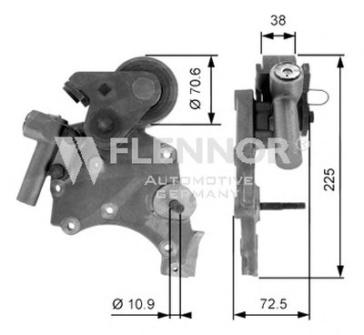 Натяжной ролик, ремень ГРМ FLENNOR купить