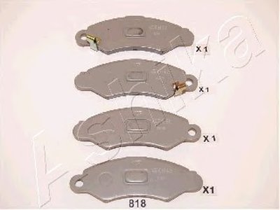 Комплект тормозных колодок, дисковый тормоз ASHIKA купить