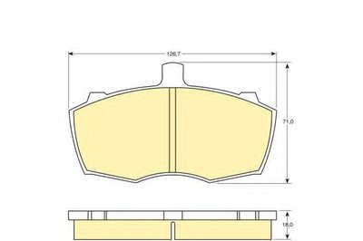 Комплект тормозных колодок, дисковый тормоз GIRLING купить