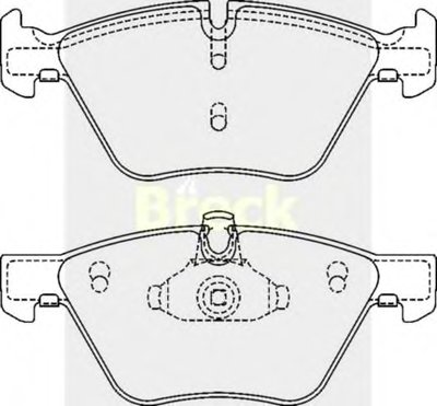 Комплект тормозных колодок, дисковый тормоз BRECK купить
