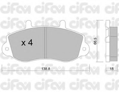 Комплект тормозных колодок, дисковый тормоз CIFAM купить