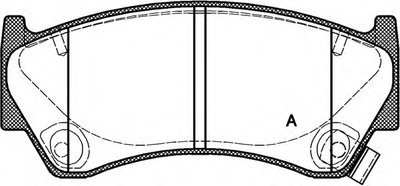 Комплект тормозных колодок, дисковый тормоз ADVANCE OPEN PARTS купить