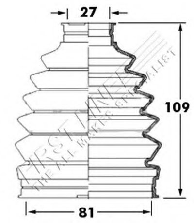 Пыльник, приводной вал FIRST LINE купить