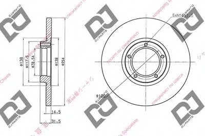 Тормозной диск DJ PARTS купить