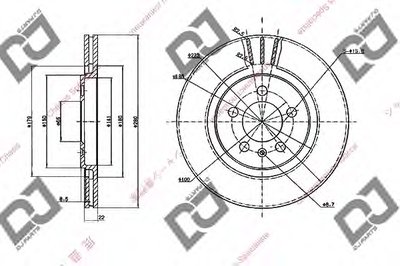 Тормозной диск DJ PARTS купить