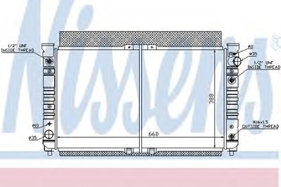 Радиатор, охлаждение двигателя NISSENS купить