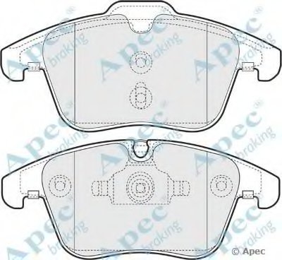 Комплект тормозных колодок, дисковый тормоз APEC braking купить