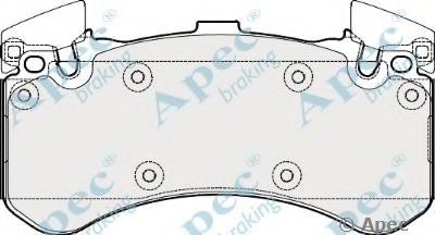 Комплект тормозных колодок, дисковый тормоз APEC braking купить