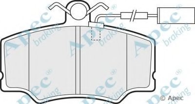 Комплект тормозных колодок, дисковый тормоз APEC braking купить