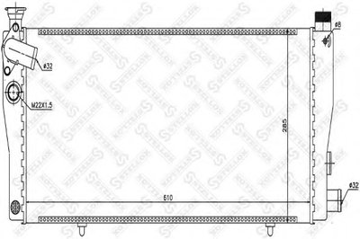 Радиатор, охлаждение двигателя STELLOX купить