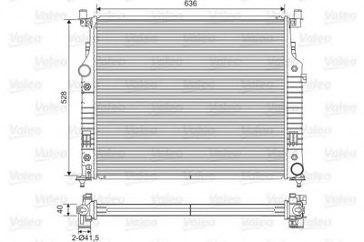 Радиатор охлаждения MB ML (W164) 3.0CDI 05-/5.5i 07-