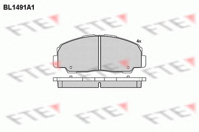 Комплект тормозных колодок, дисковый тормоз FTE купить