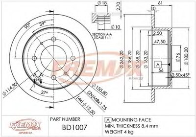 Тормозной диск Premium Black Carbon + FREMAX купить