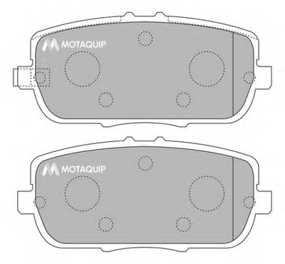 Комплект тормозных колодок, дисковый тормоз MOTAQUIP купить
