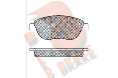 Комплект тормозных колодок, дисковый тормоз R BRAKE купить