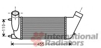 Радиатор интеркулера Citroen Jumper/Fiat Scudo/Peugeot Expert 1.6/2.0/2.2D Multijet/HDi 06-