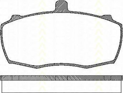 Комплект тормозных колодок, дисковый тормоз TRISCAN купить