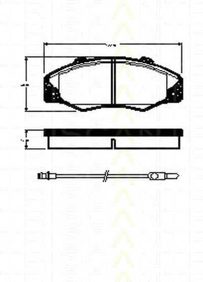 Комплект тормозных колодок, дисковый тормоз TRISCAN купить
