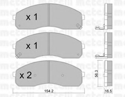 Колодки тормозные (передние) Kia Carnival -06/K2500/Pregio 2.5-2.9 97- 