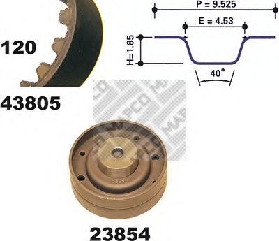 Комплект ремня ГРМ MAPCO купить