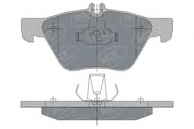 Комплект тормозных колодок, дисковый тормоз SCT Germany купить