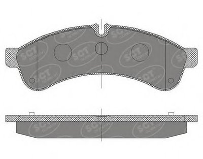 Комплект тормозных колодок, дисковый тормоз SCT Germany купить