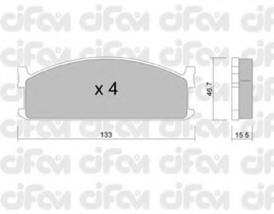 Комплект тормозных колодок, дисковый тормоз CIFAM купить