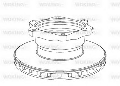 Тормозной диск Heavy Duty Brake Disc WOKING купить