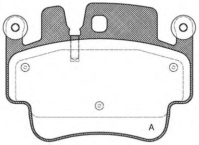 Комплект тормозных колодок, дисковый тормоз ADVANCE OPEN PARTS купить