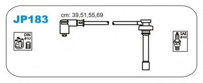 Комплект проводов зажигания JANMOR купить