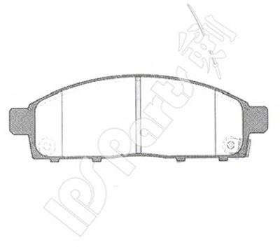 Комплект тормозных колодок, дисковый тормоз IPS Parts IPS Parts купить