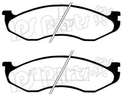 Комплект тормозных колодок, дисковый тормоз IPS Parts IPS Parts купить