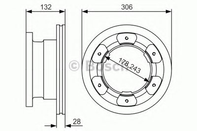 Тормозной диск BOSCH купить