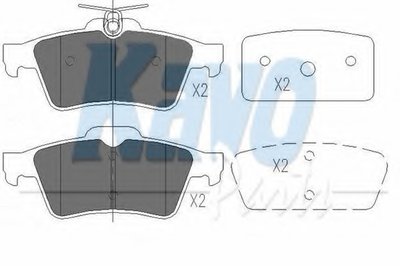 Колодки тормозные (задние) Ford Connect 02-/Mazda 3/5 03- (Ate - Teves)