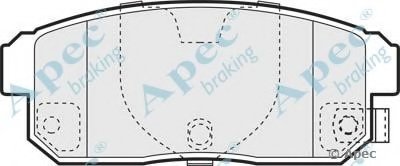 Комплект тормозных колодок, дисковый тормоз APEC braking купить