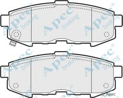 Комплект тормозных колодок, дисковый тормоз APEC braking купить