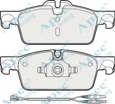 Комплект тормозных колодок, дисковый тормоз APEC braking купить