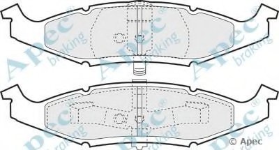 Комплект тормозных колодок, дисковый тормоз APEC braking купить