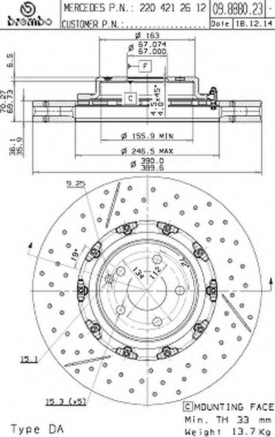 Тормозной диск TWO-PIECE FLOATING DISCS LINE AP купить