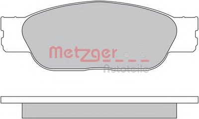 Комплект тормозных колодок, дисковый тормоз METZGER купить