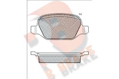 Комплект тормозных колодок, дисковый тормоз R BRAKE купить