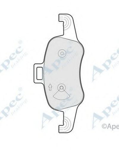 Комплект тормозных колодок, дисковый тормоз APEC braking купить