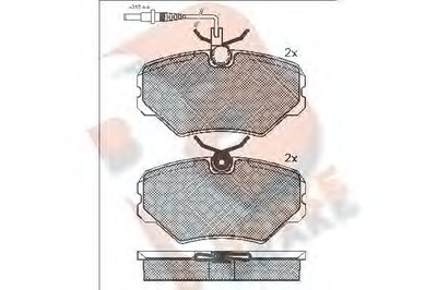 Комплект тормозных колодок, дисковый тормоз R BRAKE купить