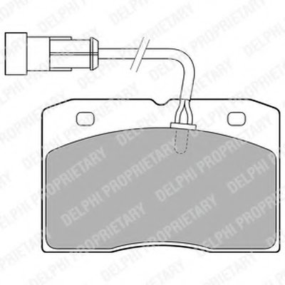 Комплект тормозных колодок, дисковый тормоз DELPHI купить