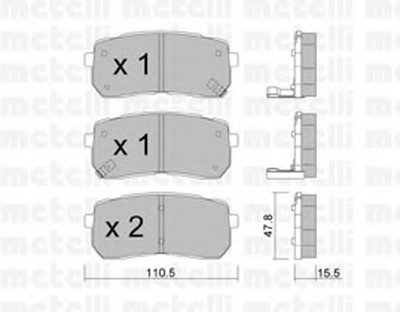 Колодки тормозные (задние) Hyundai H-1/ix55 07-/Kia Carnival 06-/Sorento III 15-