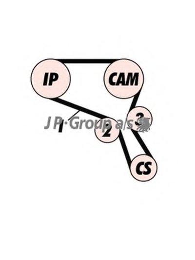 Комплект ремня ГРМ QH JP GROUP купить