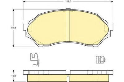 Комплект тормозных колодок, дисковый тормоз GIRLING купить