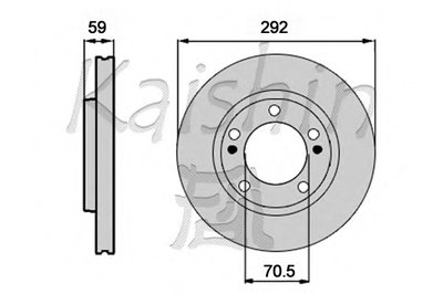 Тормозной диск KAISHIN купить