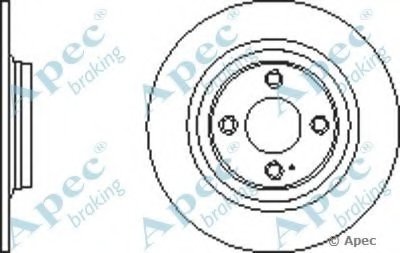 Тормозной диск APEC braking купить