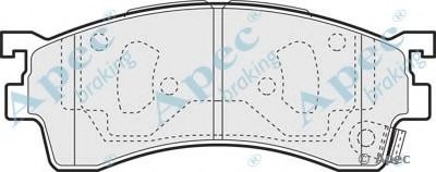 Комплект тормозных колодок, дисковый тормоз APEC braking купить